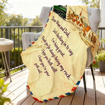 Special Gift For Your Mom and Dad Blanket - From Daughter