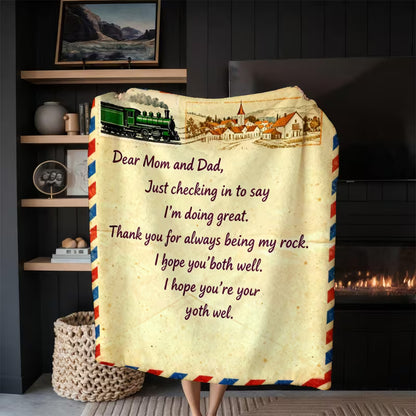 Special Gift For Your Mom and Dad Blanket - From Daughter