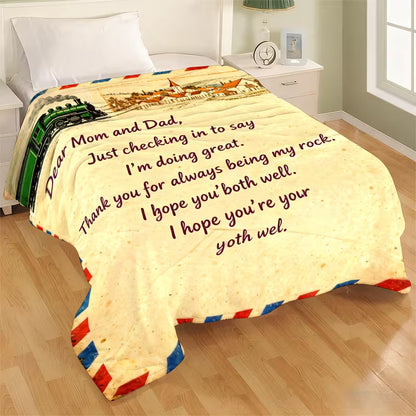 Special Gift For Your Mom and Dad Blanket - From Daughter