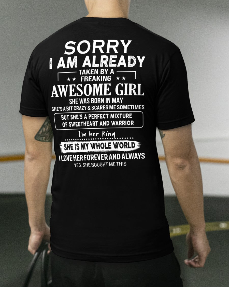 May - Awesome girl - Perfect gift for your boyfriend - (SKU04-86-05) - From Wife NINA05
