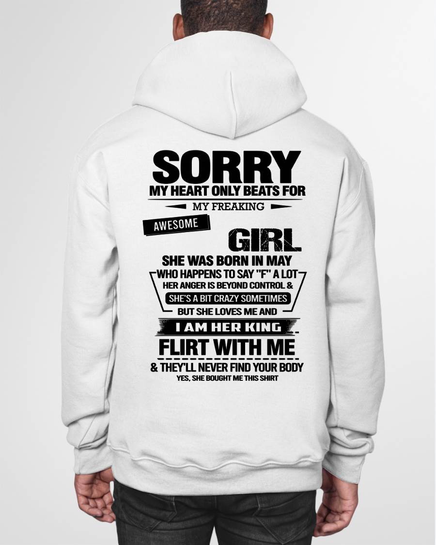 MAY - SORRY MY HEART ONLY BEATS FOR MY FREAKING AWESOME GIRL - FROM WIFE - NINA05 (SKU26T-01-59-05)