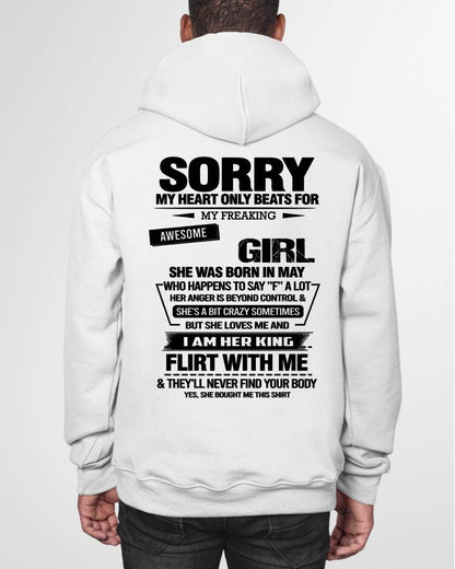 MAY - SORRY MY HEART ONLY BEATS FOR MY FREAKING AWESOME GIRL - FROM WIFE - NINA05 (SKU26T-01-59-05)