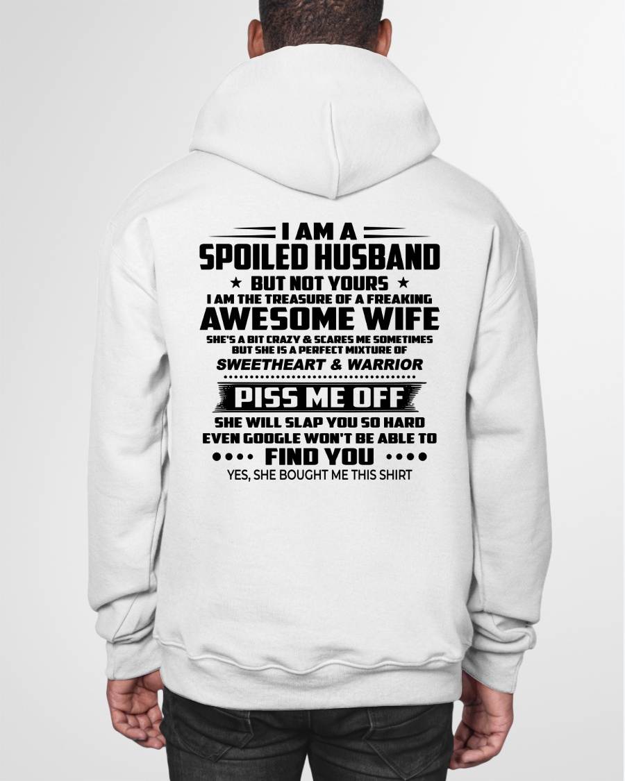 I AM THE TREASURE OF A FREAKING AWESOME WIFE - FROM WIFE - NINA00 (SKU2604-308-00)