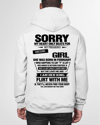 FEBRUARY - SORRY MY HEART ONLY BEATS FOR MY FREAKING AWESOME GIRL - FROM WIFE - NINA02 (SKU26T-01-59-02)
