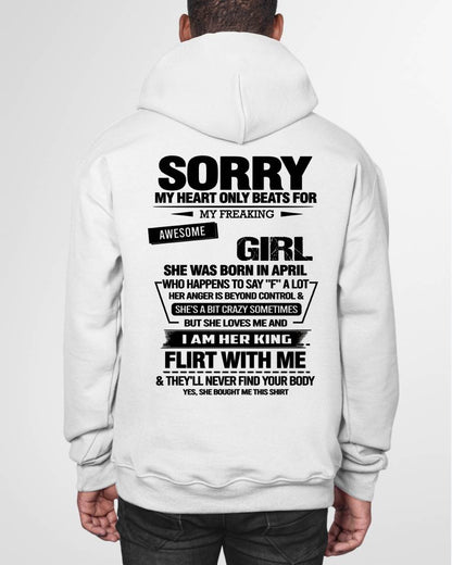 APRIL - SORRY MY HEART ONLY BEATS FOR MY FREAKING AWESOME GIRL - FROM WIFE - NINA04 (SKU26T-01-59-04)