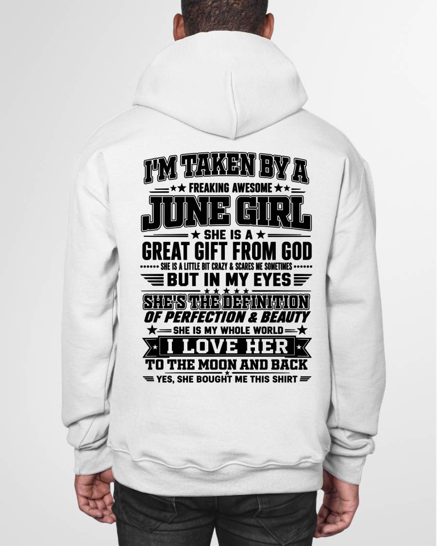 JUNE - I'm Taken By A Freaking Awesome Girl Shirt – Gift for your Boyfriend or Husband from wife - NINA06 (SKU2606-320-06)