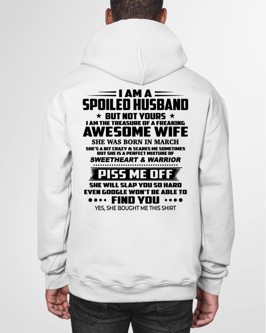 MARCH - I AM THE TREASURE OF A FREAKING AWESOME WIFE - FROM WIFE - NINA03 (SKU2604-308-03)