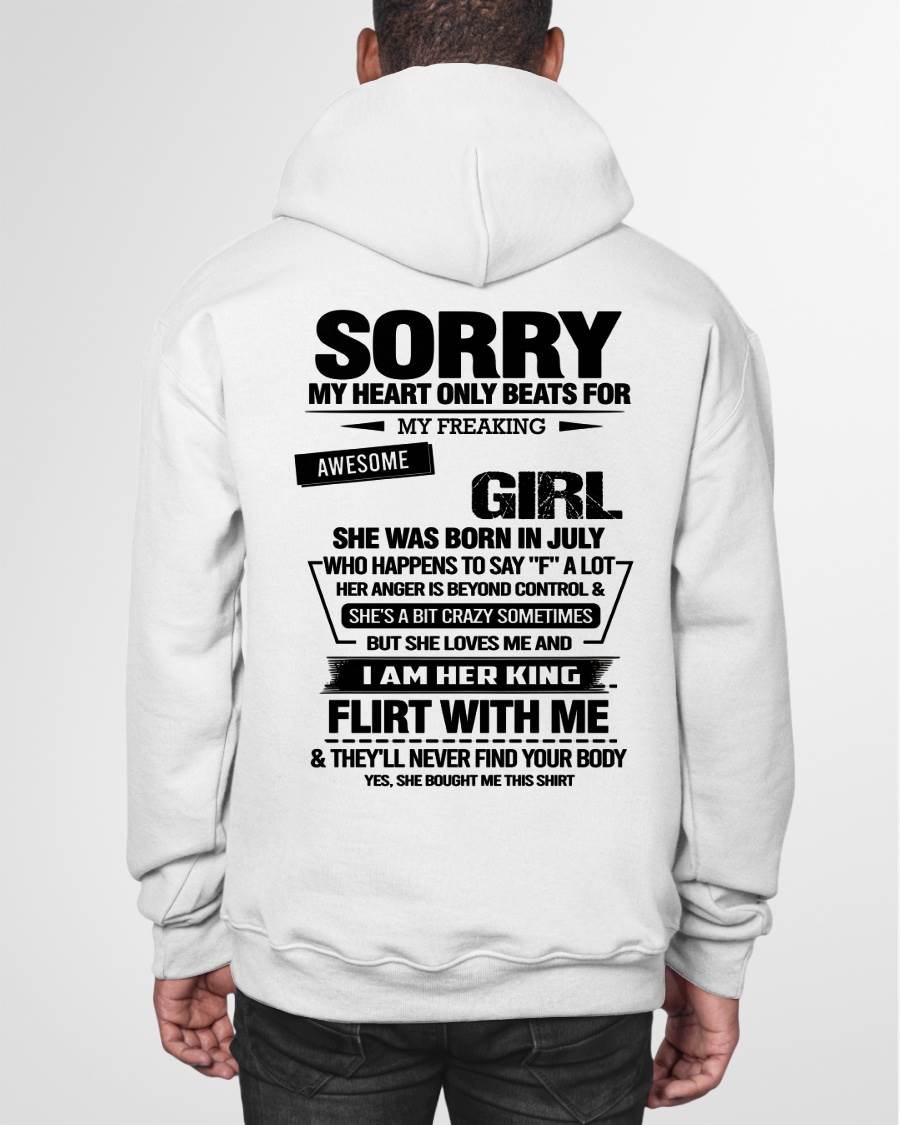 JULY - SORRY MY HEART ONLY BEATS FOR MY FREAKING AWESOME GIRL - FROM WIFE - NINA07 (SKU26T-01-59-07)