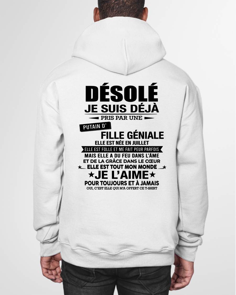 JUILLET - DÉSOLÉ, JE SUIS DÉJÀ PRIS PAR UNE FILLE VRAIMENT GÉNIALE – DE LA PART DE MA FEMME - FR07/NINA07 (SKU2606-112-07)