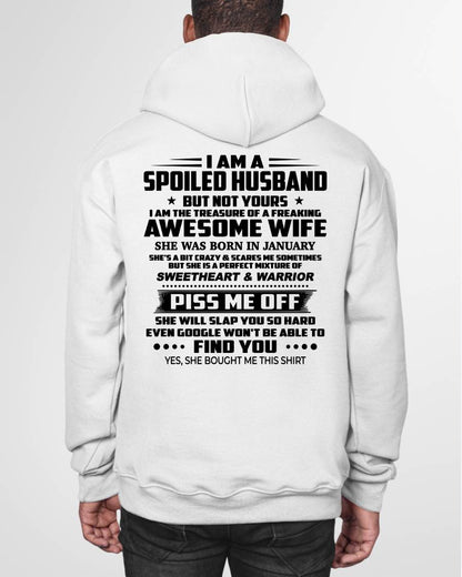 JANUARY - I AM THE TREASURE OF A FREAKING AWESOME WIFE - FROM WIFE - NINA01 (SKU2604-308-01)