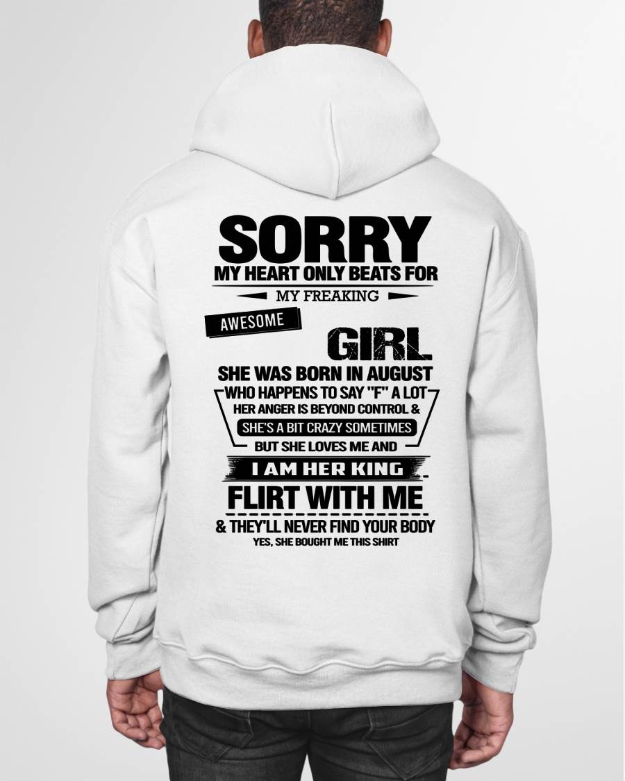 AUGUST - SORRY MY HEART ONLY BEATS FOR MY FREAKING AWESOME GIRL - FROM WIFE - NINA08 (SKU26T-01-59-08)