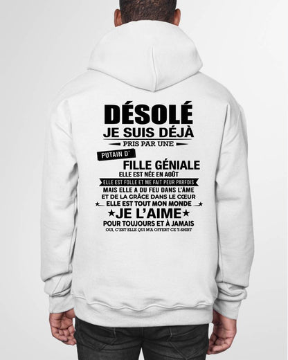 AOÛT - DÉSOLÉ, JE SUIS DÉJÀ PRIS PAR UNE FILLE VRAIMENT GÉNIALE – DE LA PART DE MA FEMME - FR08/NINA08 (SKU2606-112-08)