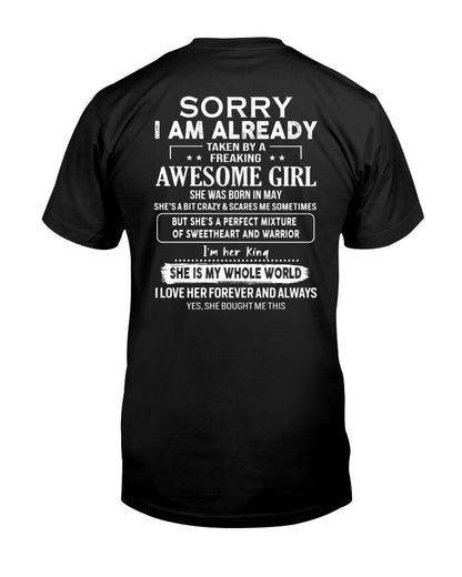 May - Awesome girl - Perfect gift for your boyfriend - (SKU04-86-05) - From Wife NINA05