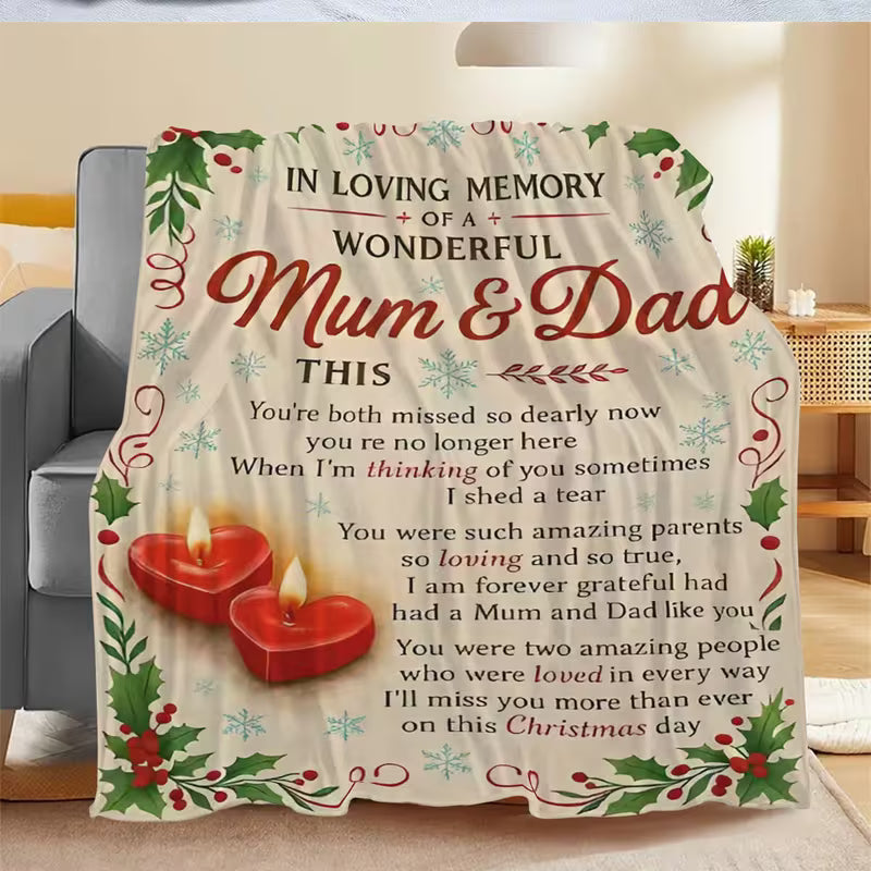 Special Gift For Your Mom and Dad Blanket - From Daughter