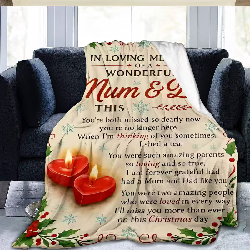 Special Gift For Your Mom and Dad Blanket - From Daughter