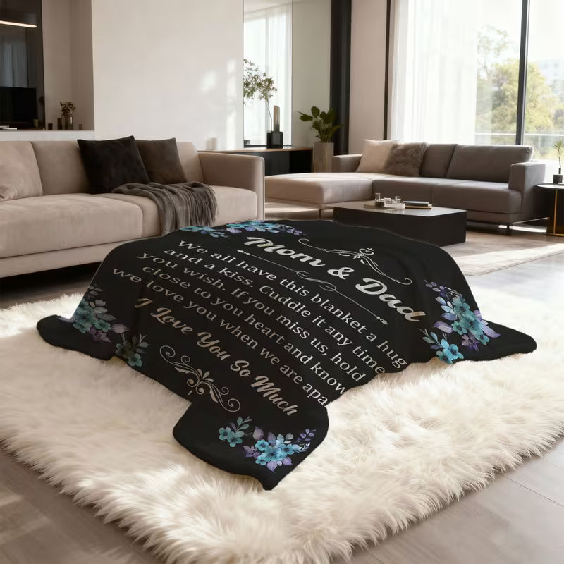Special Gift For Your Mom and Dad Blanket - From Son