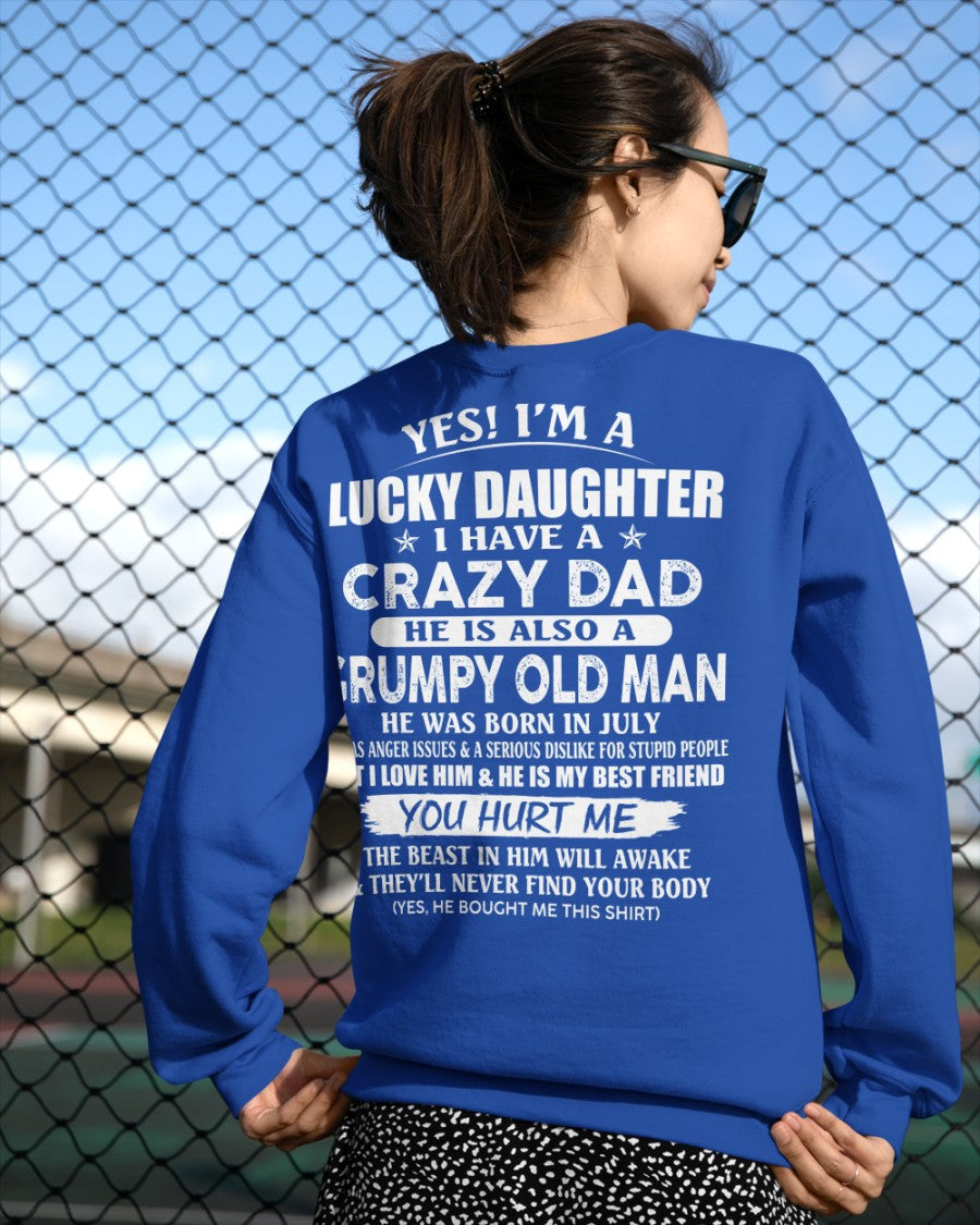 July - Awesome Grumpy Old Dad - Special gift for your daughter From Dad - NINA07 (SKU10-50-07)