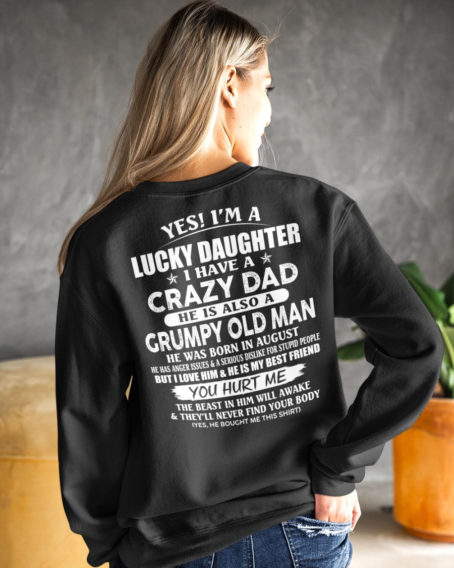 August - Awesome Grumpy Old Dad - Special gift for your daughter From Dad - NINA08 (SKU10-50-08)