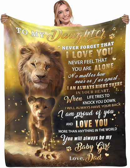 Special Gift For Your Daughter Blanket - From Dad