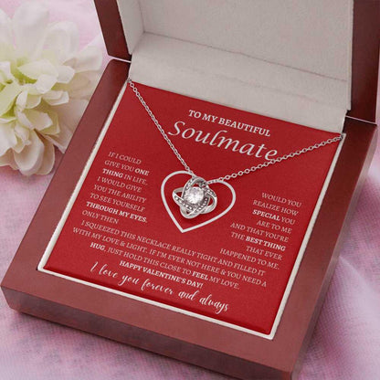 TO MY WIFE FROM HUSBAND - Premium Love Knot Necklace