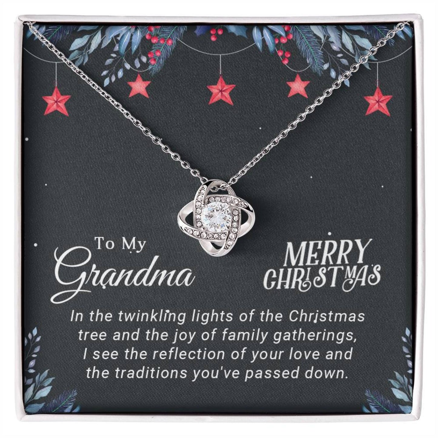 TO MY GRANDMA FROM GRANCHILD - Premium Love Knot Necklace
