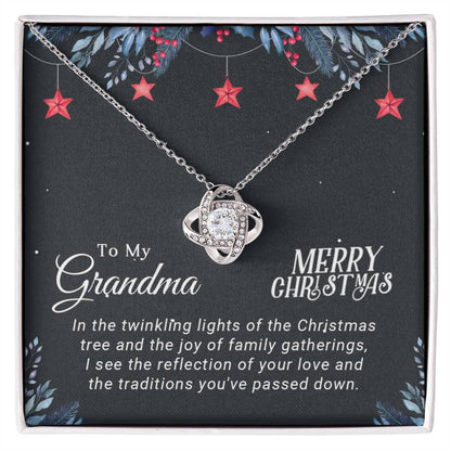 TO MY GRANDMA FROM GRANCHILD - Premium Love Knot Necklace
