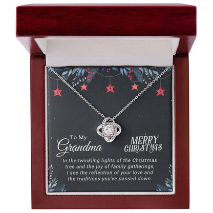 TO MY GRANDMA FROM GRANCHILD - Premium Love Knot Necklace