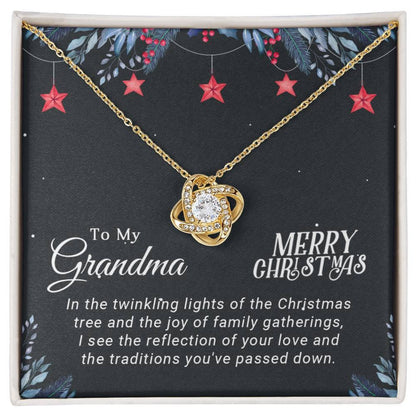 TO MY GRANDMA FROM GRANCHILD - Premium Love Knot Necklace
