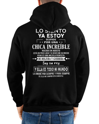 Lo siento chicas, ya estoy pillado - Mi novia está un poco loca y es adorable - Regalo especial para tu novio o esposo - (SKU04-156-08) - NINA08