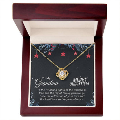 TO MY GRANDMA FROM GRANCHILD - Premium Love Knot Necklace