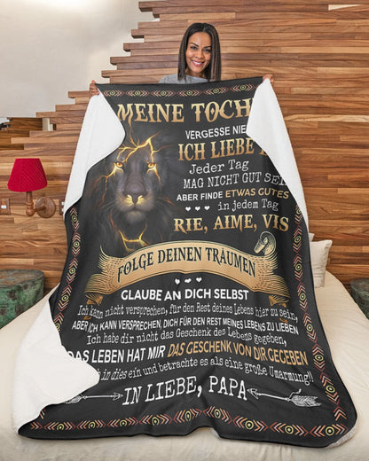 Besonderes Geschenk für deinen Tochter – Decke von Papa (SKUB09-124)