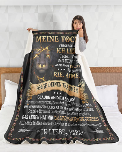 Besonderes Geschenk für deinen Tochter – Decke von Papa (SKUB09-124)