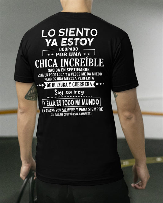 Lo siento chicas, ya estoy pillado - Mi novia está un poco loca y es adorable - Regalo especial para tu novio o esposo - (SKU04-156-09) - NINA09