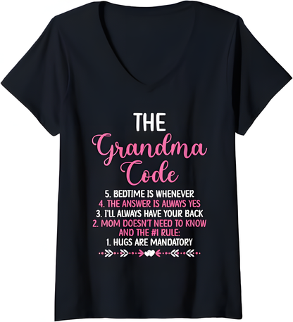 THE GRANDMA CODE T SHIRT - From grandma NINA00