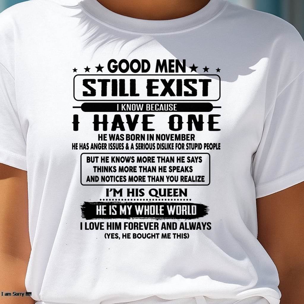 November - Good men Still Exist - gift for your girlfriend, wife from Husband - NINA11 (SKU-GM-11)