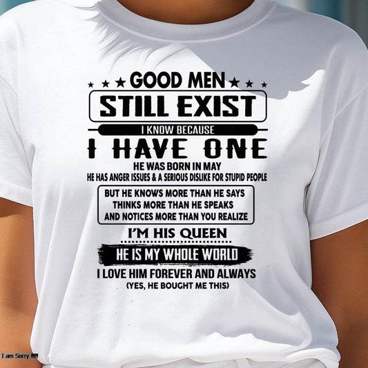 May - Good men Still Exist - gift for your girlfriend, wife from Husband - NINA05 (SKU-GM-05)