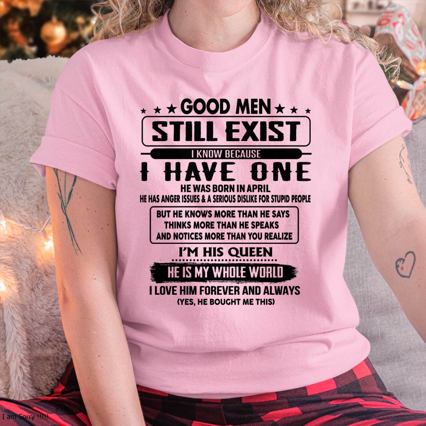 April - Good men Still Exist - gift for your girlfriend, wife from Husband - NINA04 (SKU-GM-04)