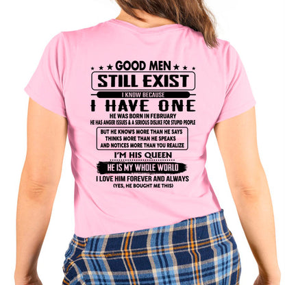 February - Good men Still Exist - gift for your girlfriend, wife from Husband - NINA02 (SKU-GMSAU-02)