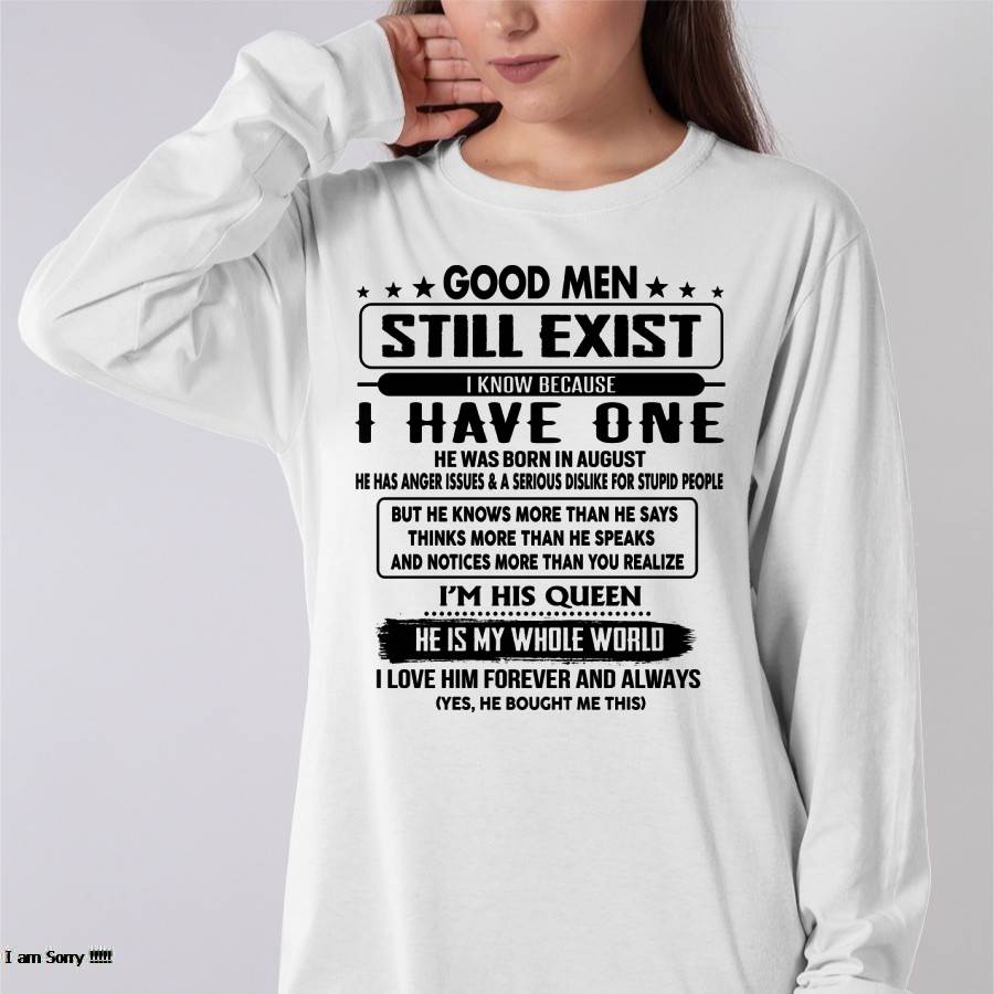 August - Good men Still Exist - gift for your girlfriend, wife from Husband - NINA08 (SKU-GM-08)