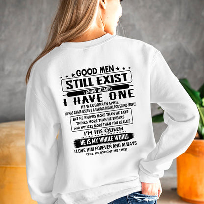 April - Good men Still Exist - gift for your girlfriend, wife from Husband - NINA04 (SKU-GMSAU-04)