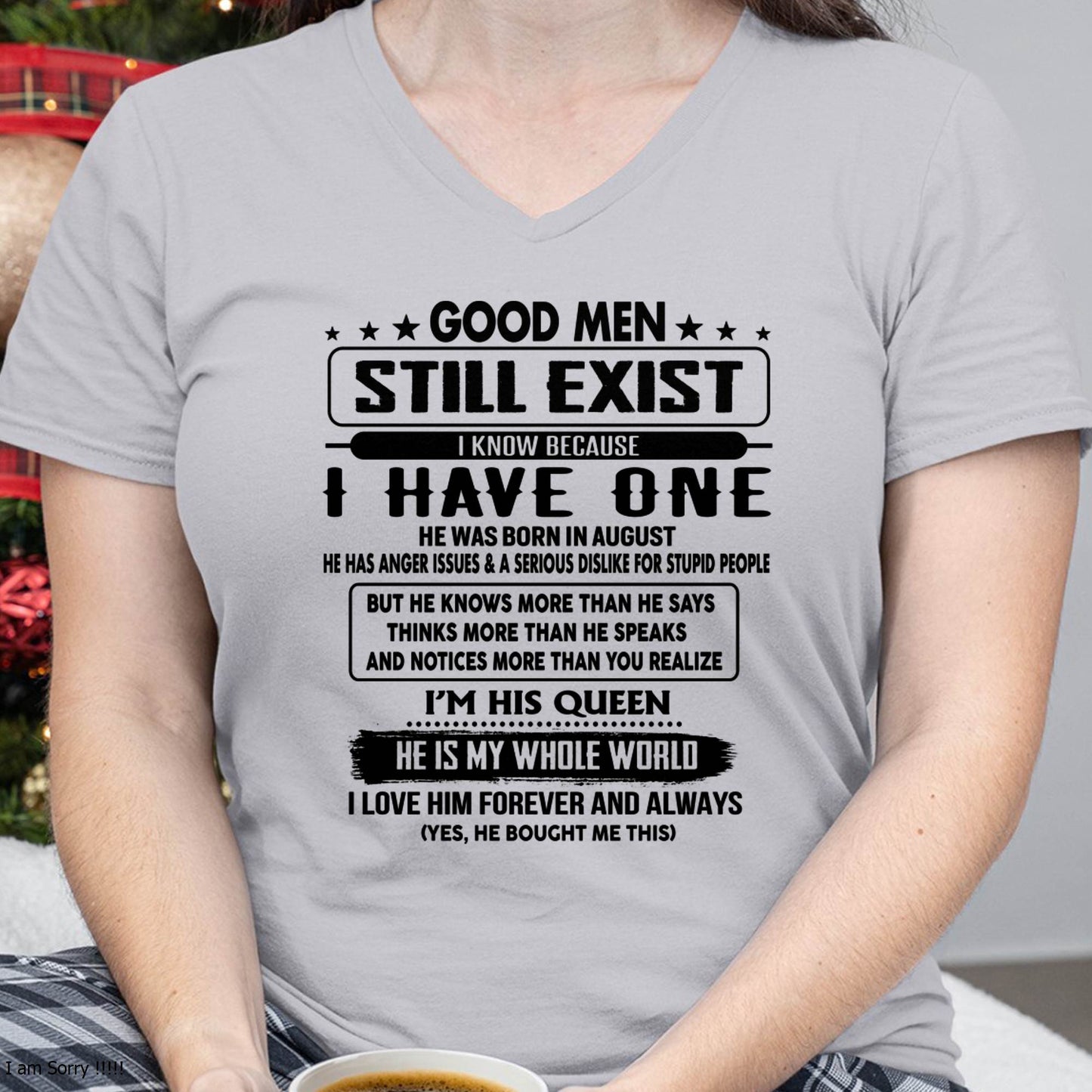 August - Good men Still Exist - gift for your girlfriend, wife from Husband - NINA08 (SKU-GM-08)