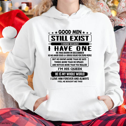 December - Good men Still Exist - gift for your girlfriend, wife from Husband - NINA12 (SKU-GM-12)