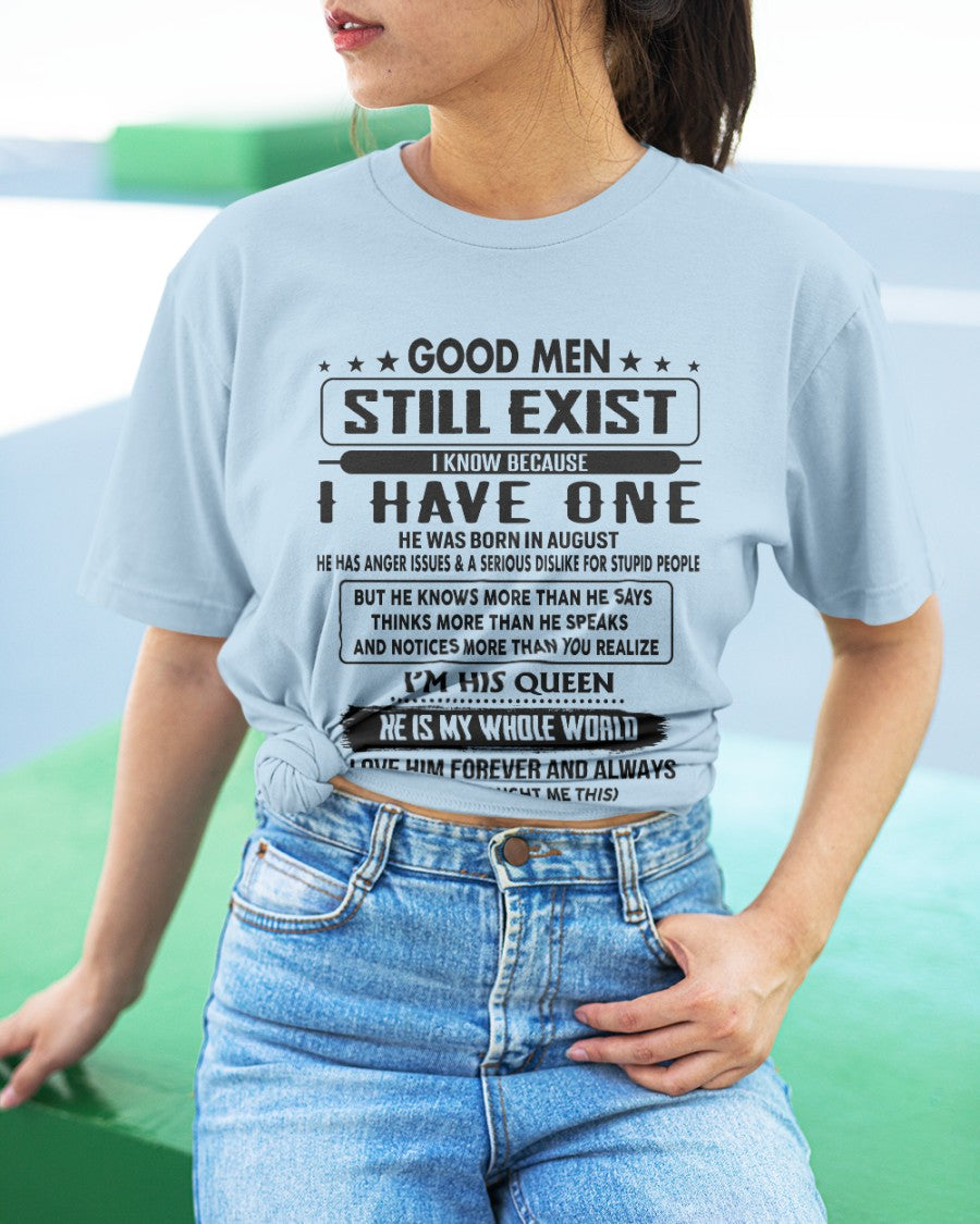 August - Good men Still Exist - gift for your girlfriend, wife from Husband - NINA08 (SKU-GM-08)