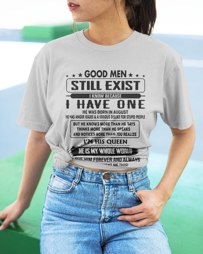 August - Good men Still Exist - gift for your girlfriend, wife from Husband - NINA08 (SKU-GM-08)