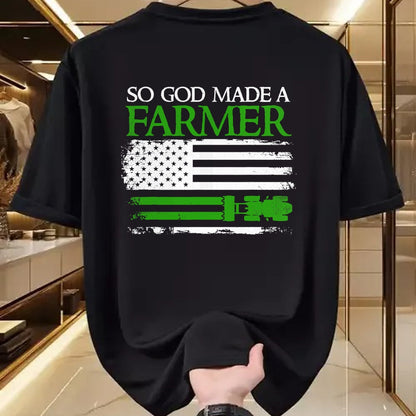 Best Farmer Life Shirt, Funny Farmer UnisexT-Shirt/Hoodie/Sweatshirt HLT00 - So God Made A Farmer, Farming Farmer T-Shirt