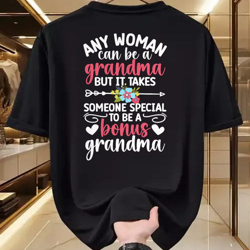 Best Grandma Shirt, Proud Grandma Unisex T-Shirt/Hoodie/Sweatshirt HLT00 - To Be A Bonus Grandma Bonus Grandmother Step Grandma T-Shirt