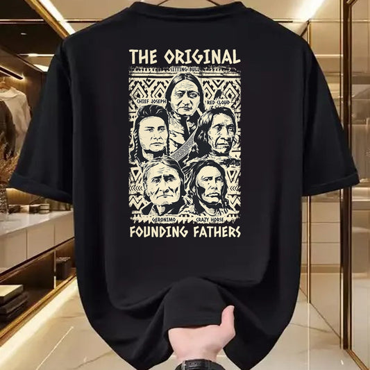 Native American T-Shirts, Vintage Native American Unisex T-Shirt/Hoodie/Sweatshirt HLT00 - Original Founding Fathers Native American Tribe