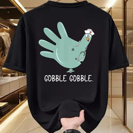 Funny Nurse Shirt, Nurse Unisex T-Shirt/Hoodie/Sweatshirt HLT00 - Turkey Glove Nurse Thanksgiving T-Shirt