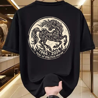 Best Horse Lover Shirt , Funny Horse UnisexT-Shirt/Hoodie/Sweatshirt HLT00 -  1966 2026 Year of The Fire Horse Chinese Zodiac 1966 Vintage T-Shirt, Men, Black, 3X-Large