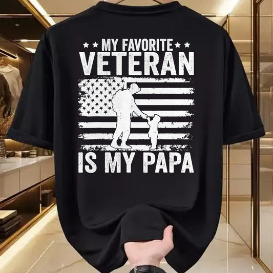 Proud Veteran Shirt, Funny Veteran UnisexT-Shirt/Hoodie/Sweatshirt HLT00 - Veterans Day Military My Favorite Veteran Is My Papa Kids T-Shirt
